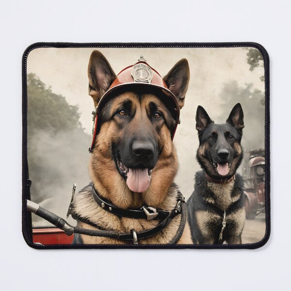 Item preview, Vintage German Shepard Firefighters #2 designed and sold by TheHotEnd.