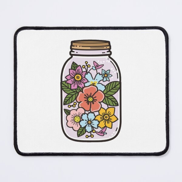 Item preview, FLOWER JAR OF MASON designed and sold by PrimeInk.