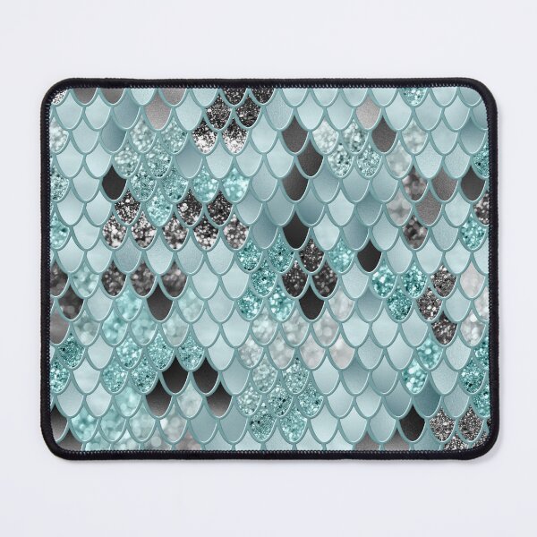 Item preview, Mint Black Mermaid Scales Glam #1 (Photo of Glitter Only - Not Reflective) designed and sold by Anita's & Bella's Art.