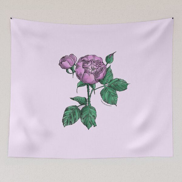 Item preview, Purple Globular Rose Bloom Semi-Double 8-15 Petals In 2 Rows designed and sold by Rachael Taylor.