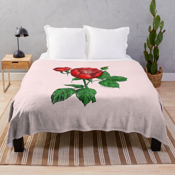 Item preview, Bright Red Globular Rose Bloom Semi-Double 8-15 Petals In 2 Rows designed and sold by Rachael Taylor.