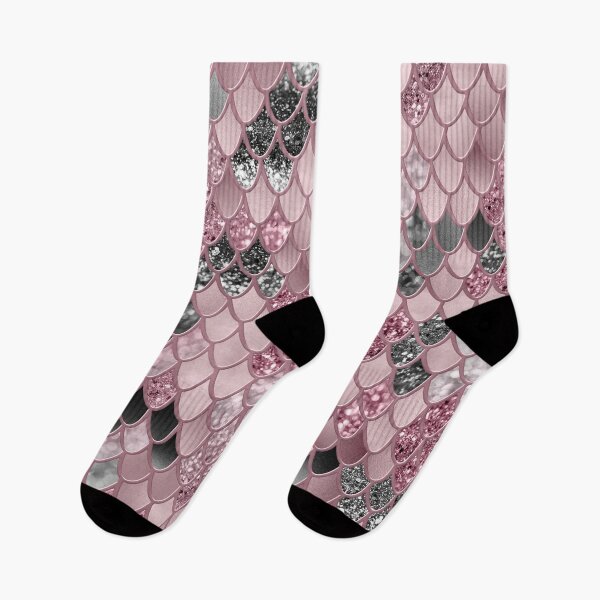 Item preview, Blush Pink Black Mermaid Scales Glam #2 (Photo of Glitter Only - Not Reflective) designed and sold by Anita's & Bella's Art.