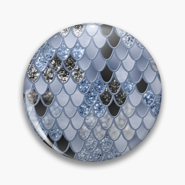 Item preview, Soft Blue Black Mermaid Scales Glam #1 (Photo of Glitter Only - Not Reflective) designed and sold by Anita's & Bella's Art.