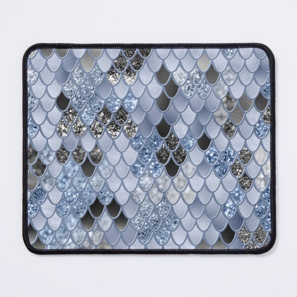 Item preview, Soft Blue Black Mermaid Scales Glam #1 (Photo of Glitter Only - Not Reflective) designed and sold by Anita's & Bella's Art.