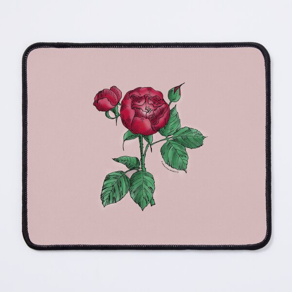 Item preview, Dark Red Globular Rose Bloom Semi-Double 8-15 Petals In 2 Rows designed and sold by Rachael Taylor.