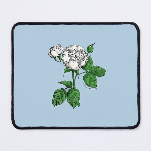 Item preview, White Globular Rose Bloom Semi-Double 8-15 Petals In 2 Rows designed and sold by Rachael Taylor.