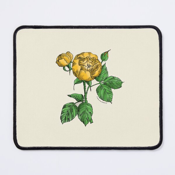 Item preview, Yellow Globular Rose Bloom Semi-Double 8-15 Petals In 2 Rows designed and sold by Rachael Taylor.