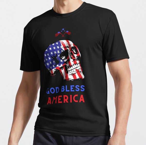 Item preview, God Bless America Patriotic Skull designed and sold by BLTD.Global Revolution.