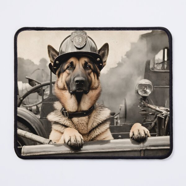 Item preview, Vintage German Shepard Firefighters #4 designed and sold by TheHotEnd.