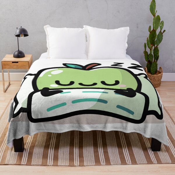 Item preview, Cute Green Apple Sleeping designed and sold by BluRockDesigns.