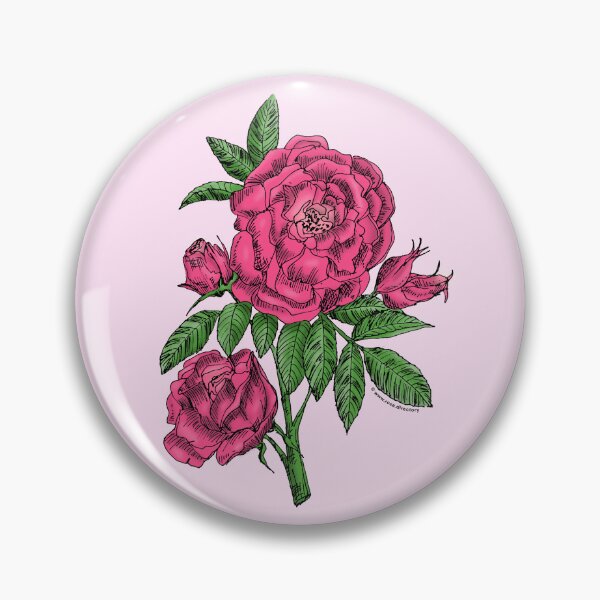 Item preview, Mid Pink Globular Rose Bloom Double 16-25 Petals In 3+ Rows designed and sold by Rachael Taylor.