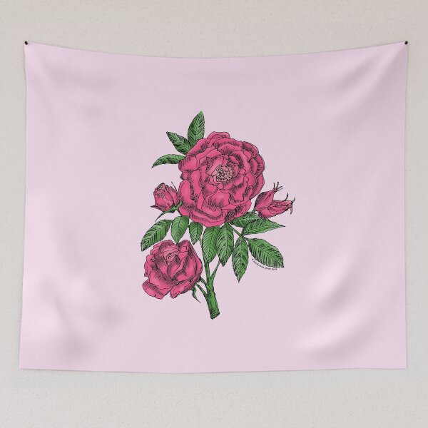 Item preview, Mid Pink Globular Rose Bloom Double 16-25 Petals In 3+ Rows designed and sold by Rachael Taylor.
