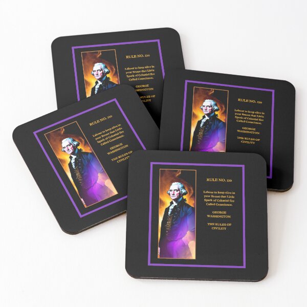 Item preview, GEORGE WASHINGTON-VIOLET FLAME-RULES OF CIVILITY 110 designed and sold by PatriotCat.