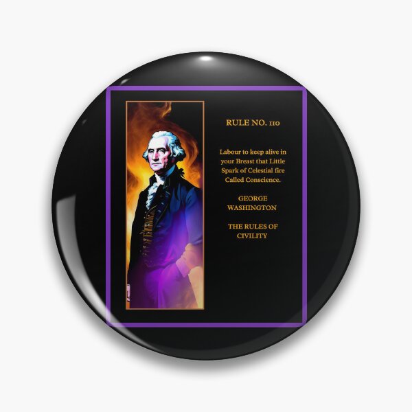 Item preview, GEORGE WASHINGTON-VIOLET FLAME-RULES OF CIVILITY 110 designed and sold by PatriotCat.