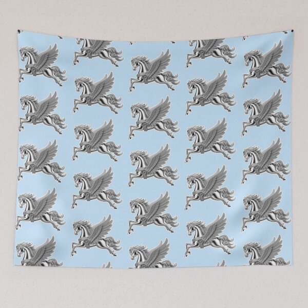Item preview, Metallic Silver Pegasus - Aria's Pegasi designed and sold by AmberRoseWrites.