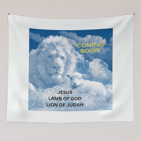 Item preview, JESUS lamb of God lion of Judah designed and sold by jubileerose78.