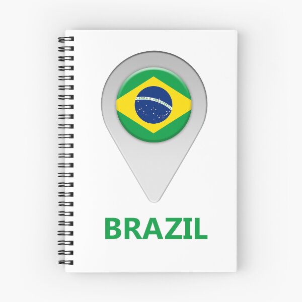 Item preview, Brazil flag location icon designed and sold by Nick249.