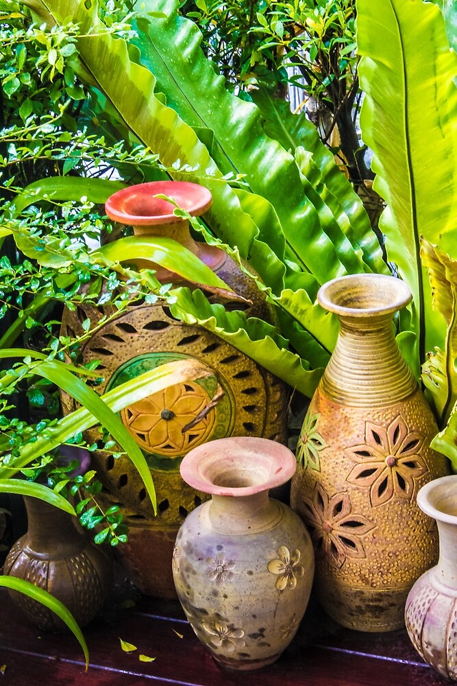"Pottery & Plants" by oldaussiebloke Redbubble
