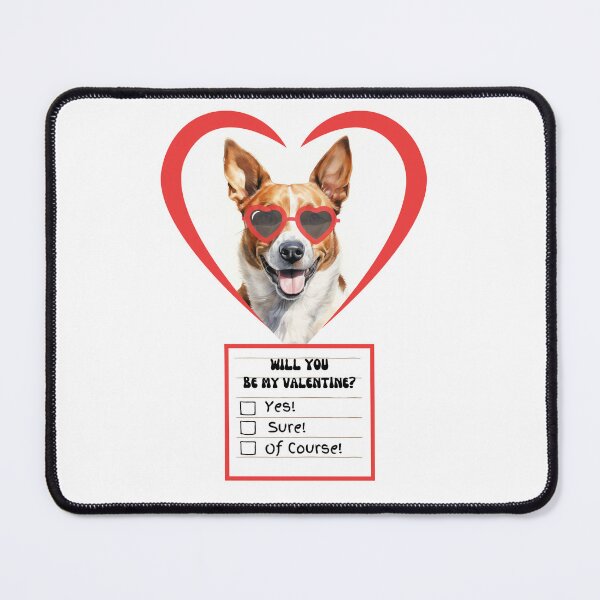 Item preview, Copy of Valentine's Day Dog Basenji designed and sold by M1234s.
