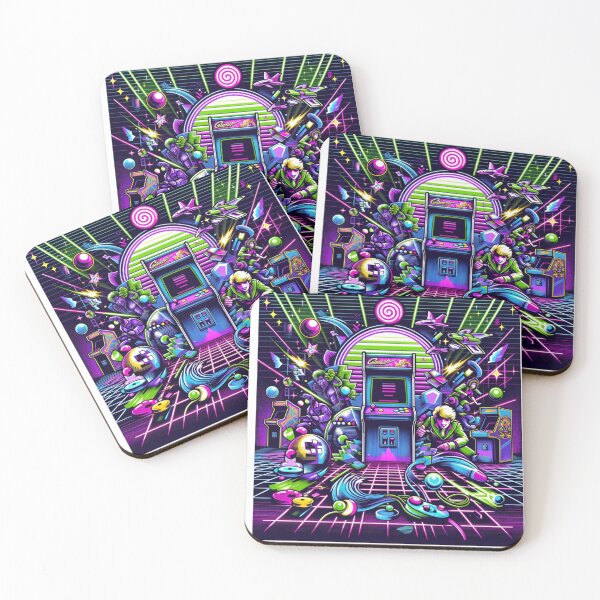 Item preview, Retro Arcade Neon Nostalgia Art designed and sold by Buzzenon.