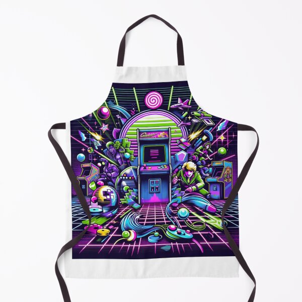 Item preview, Retro Arcade Neon Nostalgia Art designed and sold by Buzzenon.