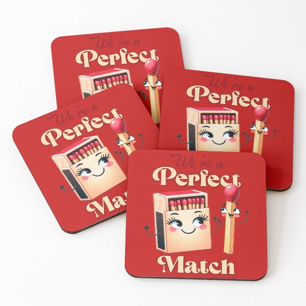 Item preview, Flame of Love - Cute Matchbox & Matchstick Illustration designed and sold by simonbluevski.