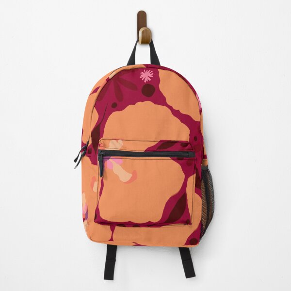 Item preview, Maroon and tan retro flower poster art. designed and sold by Meteryards.