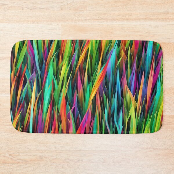 Item preview, Abstract Colorful Neon Grassy Field designed and sold by calibrit.
