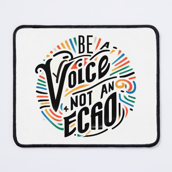 Item preview, Be a voice not an echo, typography designed and sold by maxmaj.