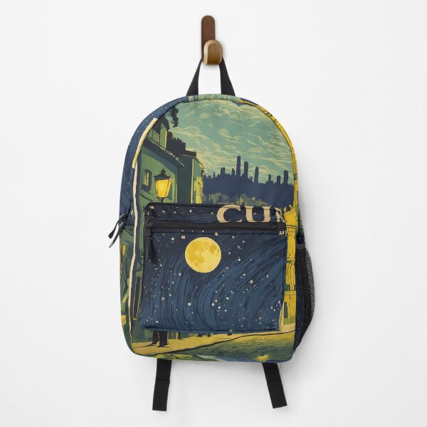 Item preview, Curitiba Brazil Starry Night and Moon Vintage Poster Tourism designed and sold by TravelersGems.