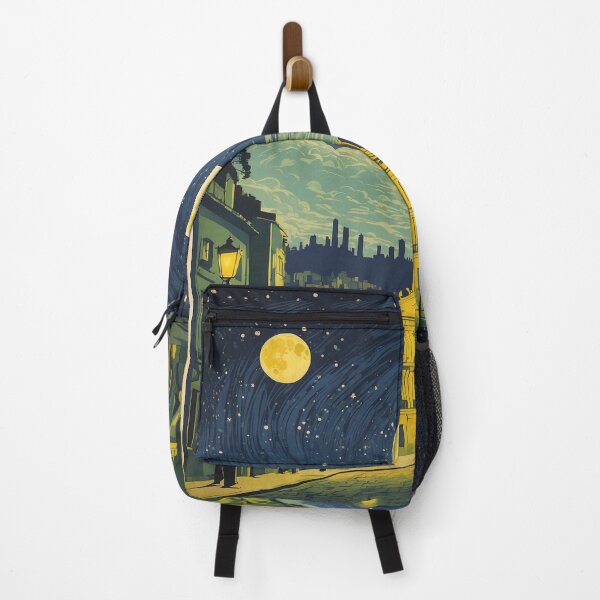 Item preview, Curitiba Brazil Starry Night and Moon Vintage Poster Tourism 2 designed and sold by TravelersGems.