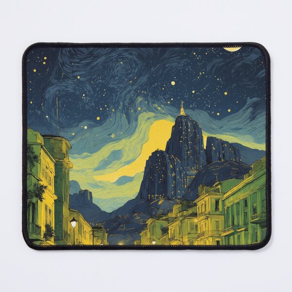 Item preview, Distrito Federal Brasil Noche Estrellada y Luna Vintage Poster Turismo designed and sold by TravelersGems.