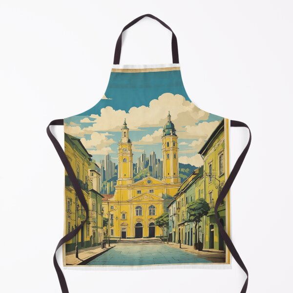 Item preview, Curitiba Brazil Vintage Poster Tourism 2 designed and sold by TravelersGems.