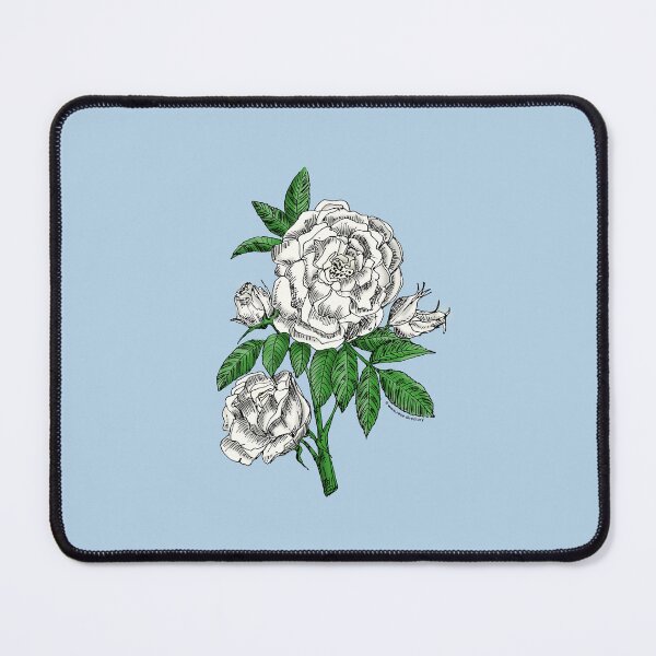 Item preview, White Globular Rose Bloom Double 16-25 Petals In 3+ Rows designed and sold by Rachael Taylor.
