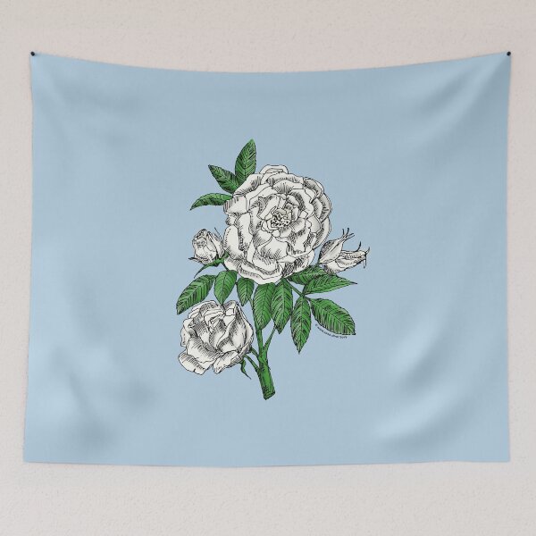 Item preview, White Globular Rose Bloom Double 16-25 Petals In 3+ Rows designed and sold by Rachael Taylor.