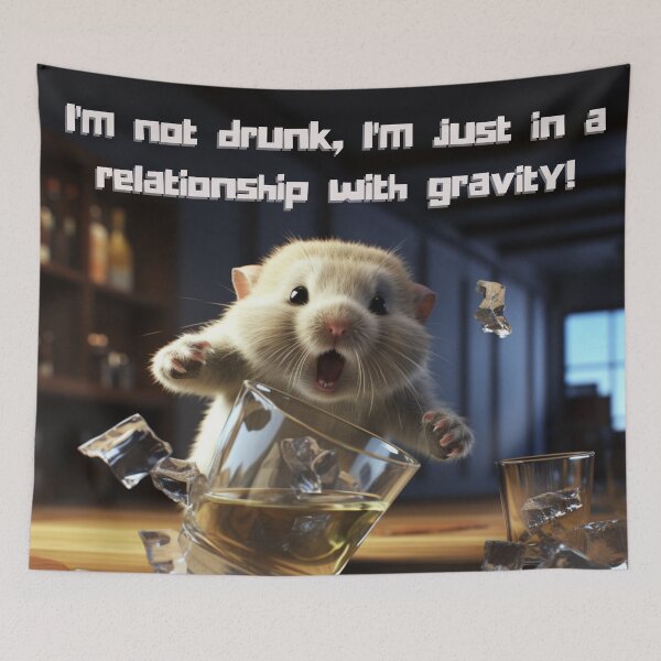 Item preview, Funny Animal Gravity Art designed and sold by NDMDesignStudio.