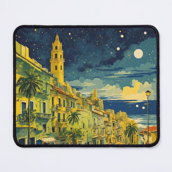 Item preview, Recife Brazil Starry Night and Moon Vintage Poster Tourism 2 designed and sold by TravelersGems.