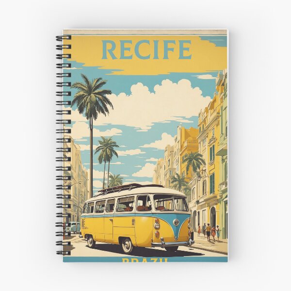 Item preview, Recife Brazil Vintage Poster Tourism  designed and sold by TravelersGems.