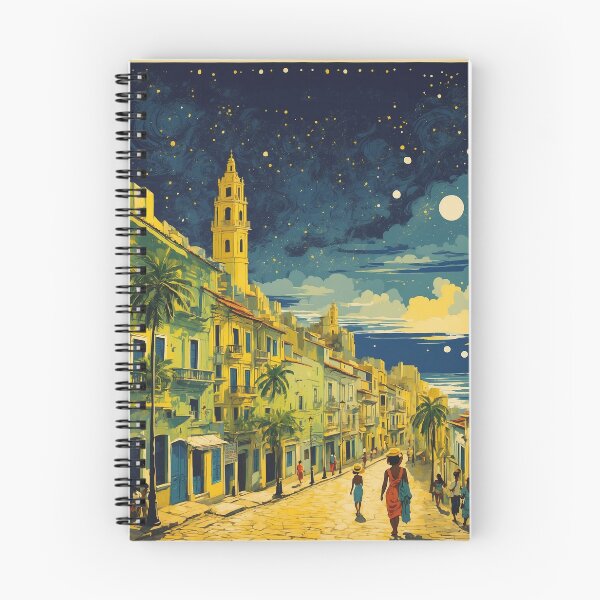 Item preview, Recife Brazil Starry Night and Moon Vintage Poster Tourism 2 designed and sold by TravelersGems.