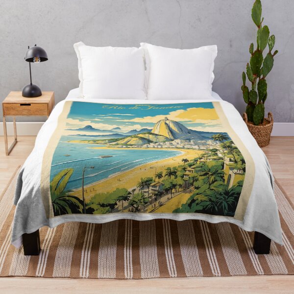 Item preview, Rio de Janeiro Brazil Vintage Poster Tourism designed and sold by TravelersGems.
