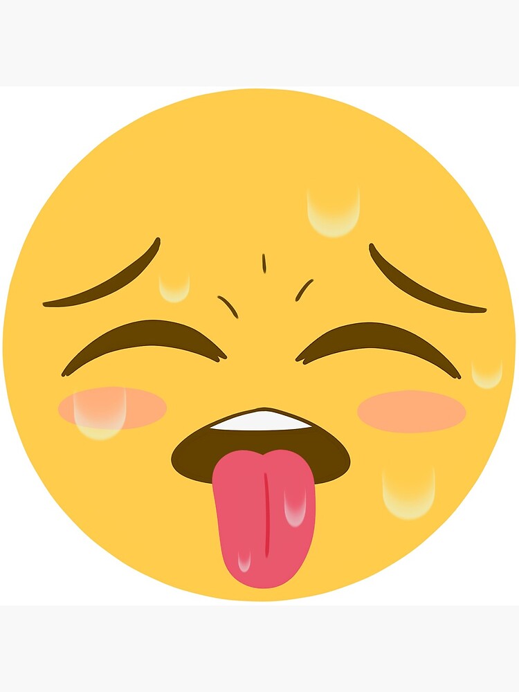 "Ahegao Emoji" Photographic Print by Dylkip | Redbubble