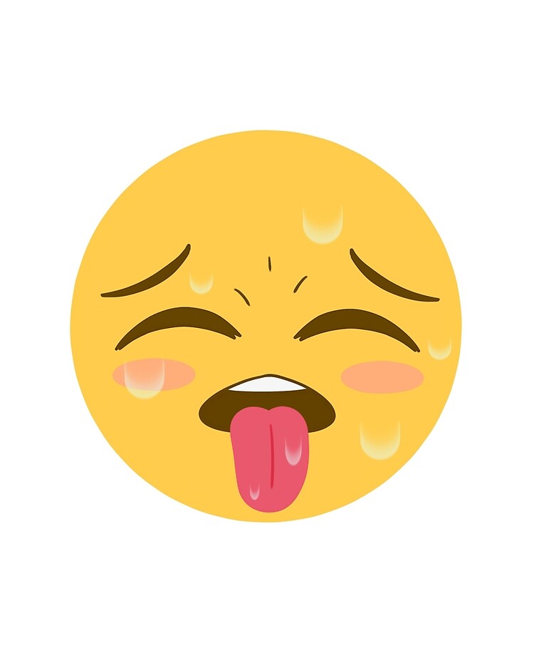 Ahegao Emoji Ipad Hulle Skin Von Dylkip Redbubble