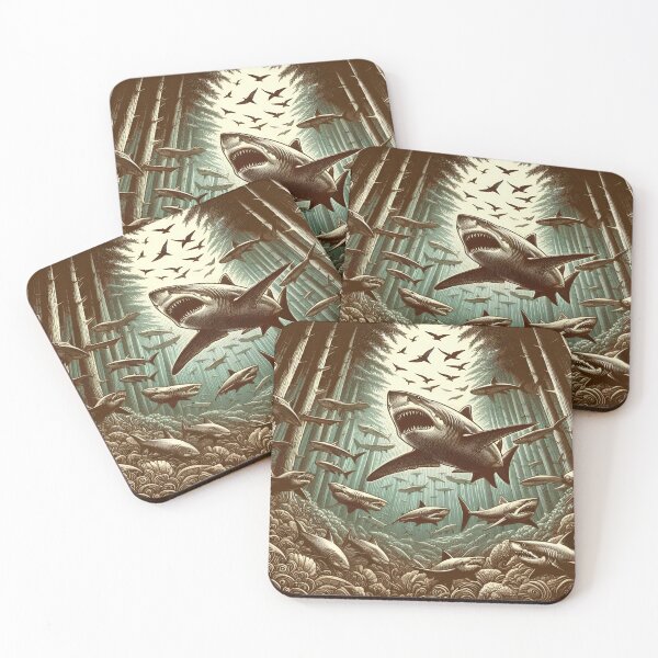 Item preview, Sharks in the forest designed and sold by Alarte26.