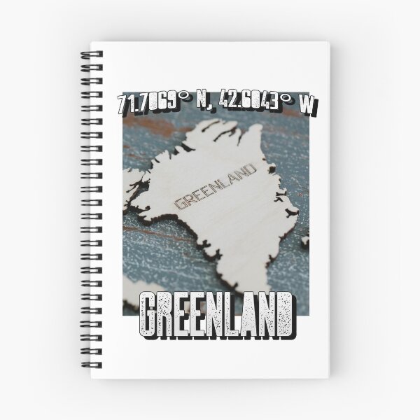 Item preview, Greenland Map Kalaallit Nunaat Arctic Travel Destination designed and sold by GraTEEtude.