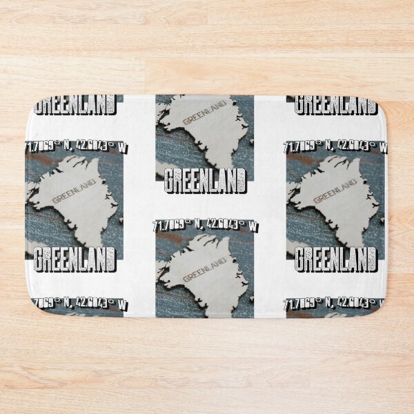 Item preview, Greenland Map Kalaallit Nunaat Arctic Travel Destination designed and sold by GraTEEtude.
