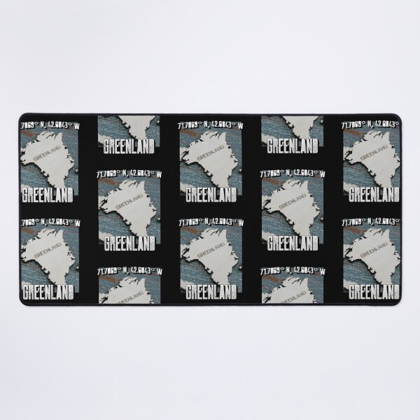 Item preview, Greenland Map Kalaallit Nunaat Arctic Travel Destination designed and sold by GraTEEtude.