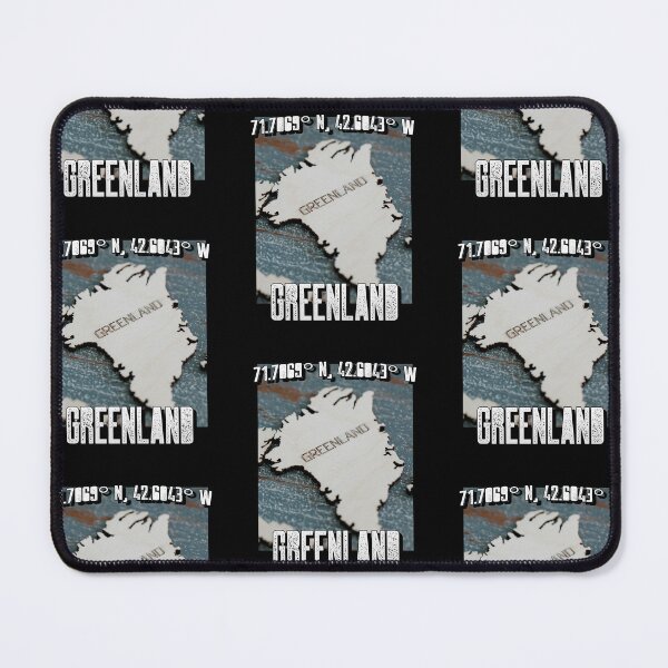Item preview, Greenland Map Kalaallit Nunaat Arctic Travel Destination designed and sold by GraTEEtude.