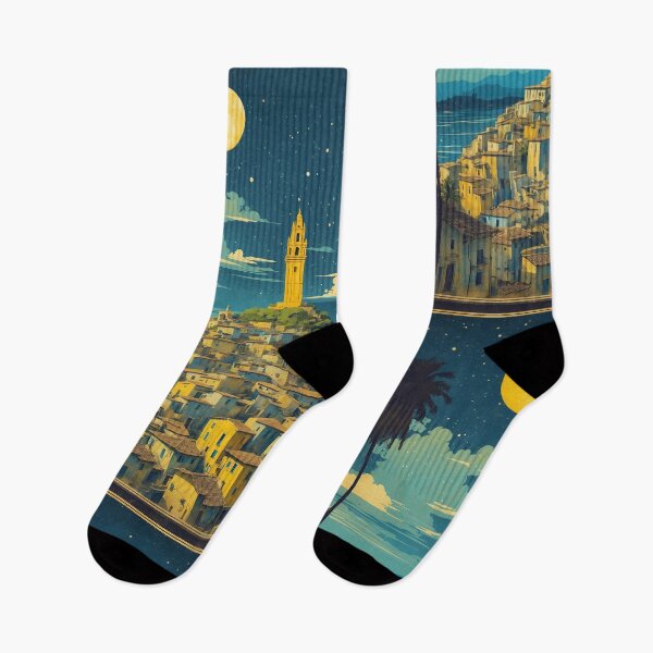 Item preview, Salvador Brazil Starry Night and Moon Vintage Poster Tourism designed and sold by TravelersGems.