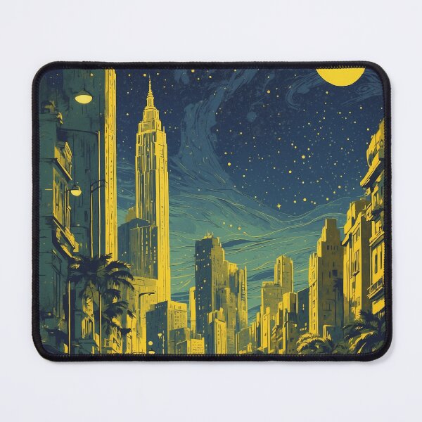 Item preview, Sao Paulo Brazil Starry Night and Moon Vintage Poster Tourism designed and sold by TravelersGems.