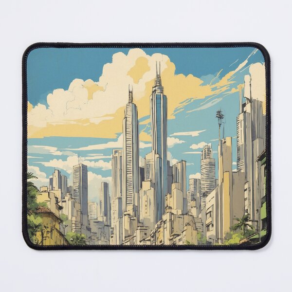 Item preview, Sao Paulo Brazil Cityscape Vintage Poster Tourism designed and sold by TravelersGems.